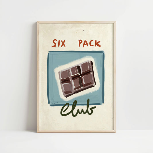 Ilustración "Six Pack Club" - SIN MARCO