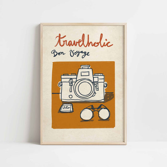 Ilustración "Travelholic" SIN MARCO