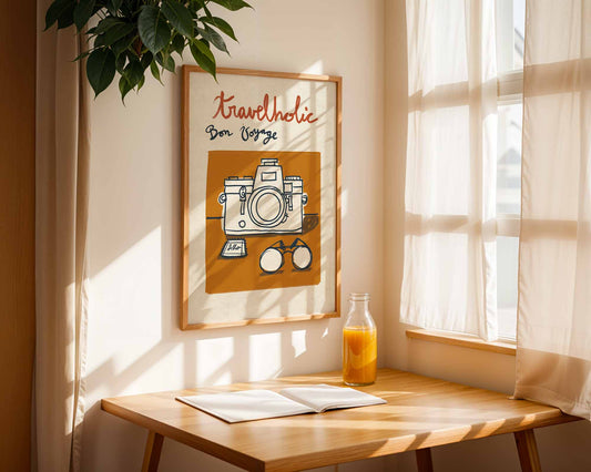 Ilustración "Travelholic" SIN MARCO