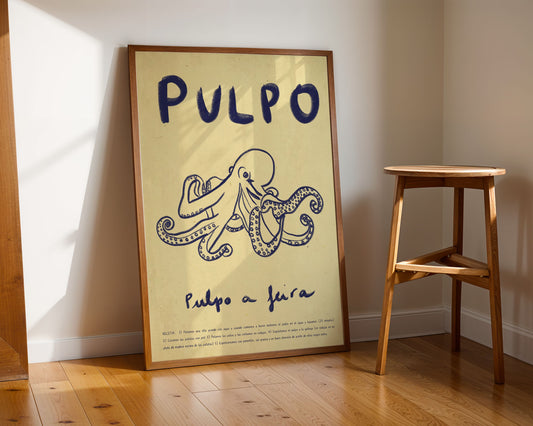 Ilustración "Pulpo á feira" - SIN MARCO