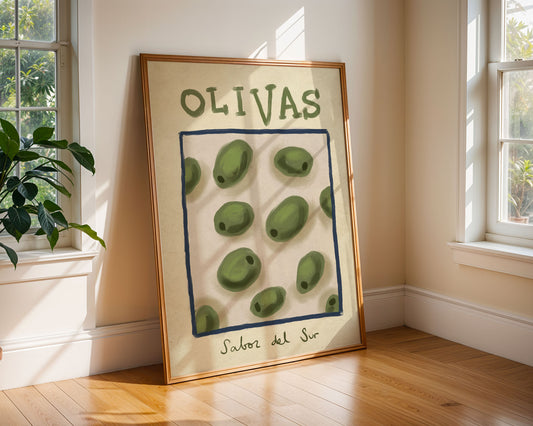Ilustración "Olivas, sabor del sur" SIN MARCO