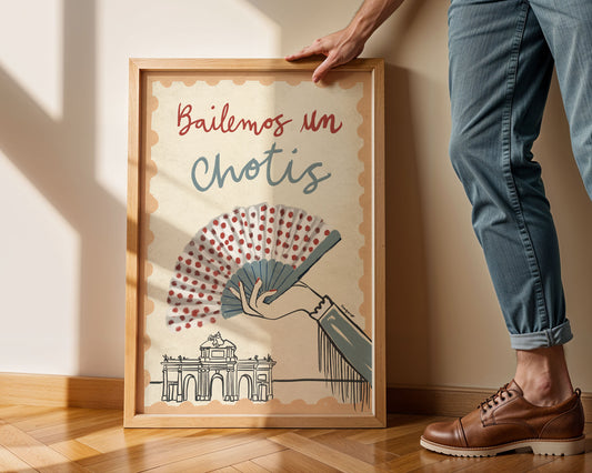 Ilustración "Bailemos un chotis" SIN MARCO