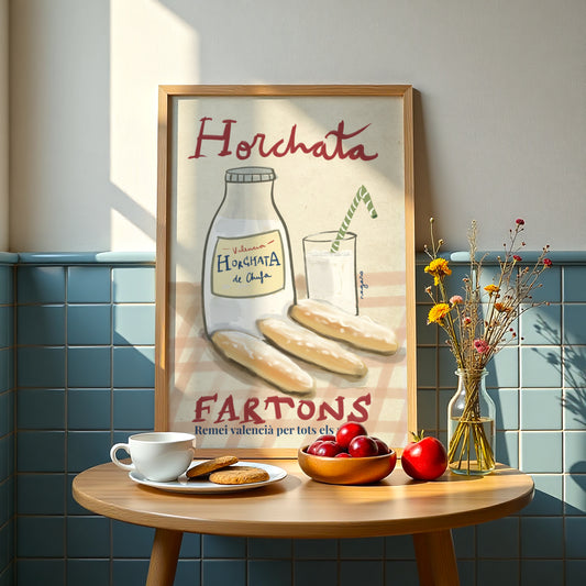 Ilustración "Horchata y fartons" - SIN MARCO
