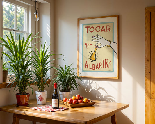Ilustración "Tocar para Albariño" SIN MARCO