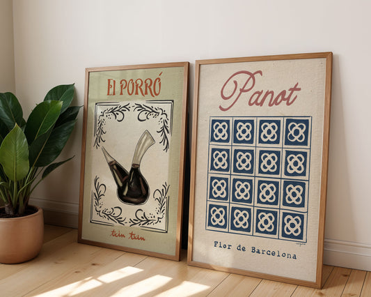 Pack de 2 ilustraciones de Barcelona SIN MARCO