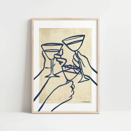 Ilustración "¡Salud!"- SIN MARCO