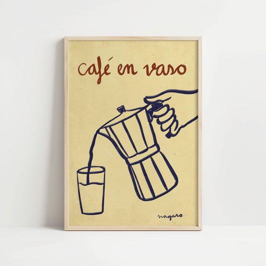 Ilustración "café en vaso" - SIN MARCO