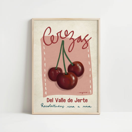 Ilustración "Cerezas del Valle de Jerte" - SIN MARCO