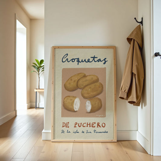 Ilustración "Croquetas de Puchero" SIN MARCO