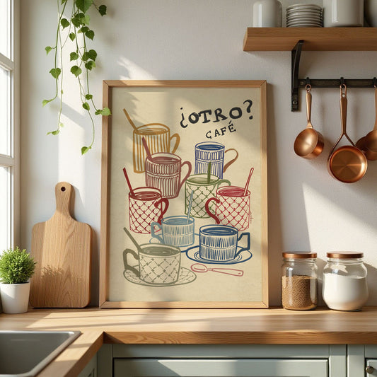 Ilustración "¿Otro Café?" SIN MARCO