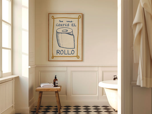 Ilustración "No me cortes el rollo" SIN MARCO