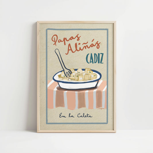 Ilustración "Papas Aliñás" SIN MARCO
