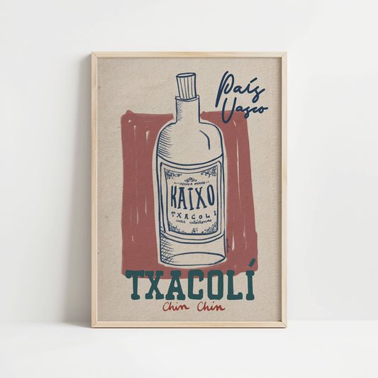 Ilustración "Txacoli" SIN MARCO