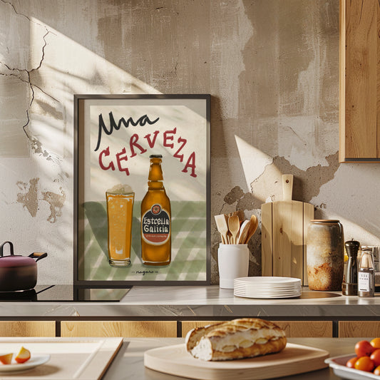 Ilustración "Estrella Galicia" SIN MARCO