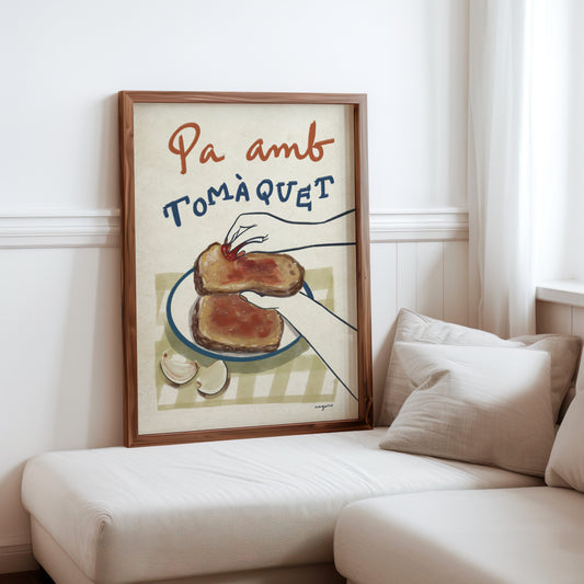 Ilustración "Pa amb Tomàquet" SIN MARCO