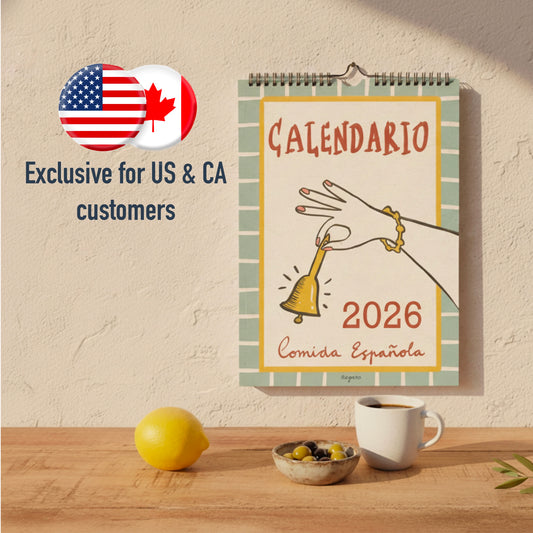 Calendario ilustrado pared 2026 (Exclusivo para US & CA)