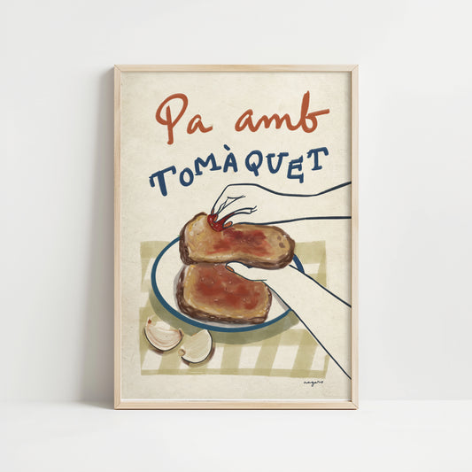 Ilustración "Pa amb Tomàquet" SIN MARCO