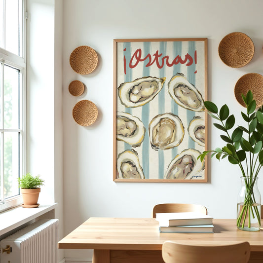 Ilustración "¡Ostras!" SIN MARCO